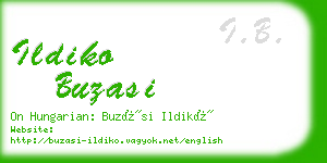 ildiko buzasi business card